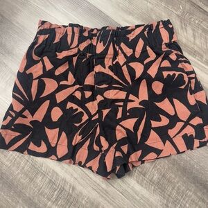 Brand new a New Day Black and Brown Floral High Waist Shorts